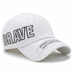 NORTHWOOD Brave Letter Snapback pesapallim&uuml;ts meestele, naiste puusa- ja isam&uuml;ts puuvillane Kpop Trucker Cap 56-60 cm valge