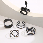 5TK Punk Snake Must V&auml;rv Kunckle Ring Komplekt Naiste S&otilde;rmuste Ehted 5pcs