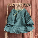 Johnature naiste Hiina stiilis s&auml;rgid Seitsme varrukaga linased pluusid Kevadvintage topsid Vintage naiste vabaaja s&auml;rgid One Size lilla