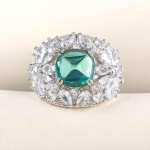 Bella Box Vintage Luxury Women For Charm Roheline tsirkoonist v&auml;&auml;riskivist aastap&auml;eva kinkes&otilde;rmus naisele Pruudiehte suurus 6-10 6 roheline