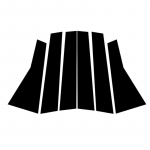 6 tk auto l&auml;ikiv klaver, must sammaspostid, akna ukseliistud trimmi kate Honda CRV 2012 2013 2014 2015 2016 tarvikud