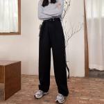 Laia s&auml;&auml;rega valged teksad naistele, alt kottis teksap&uuml;ksid k&otilde;rge v&ouml;&ouml;kohaga t&auml;ispikk riided p&uuml;ksid vanad t&auml;navar&otilde;ivad 2022 uus XS must