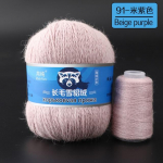 50+20g/komplekt Long Plush Mink Ka&scaron;miirl&otilde;ng Peen kvaliteetne k&auml;sitsi kuduv l&otilde;ng naistele kardigan sall sobib