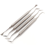 Kvaliteetsed hambaravi periodontaalsed skaalarid Orban Knife ja Kirkland Knife roostevabast terasest hambakaali hammaste puhastamine hambaarsti t&ouml;&ouml;riistad 4 pcs mixed gray