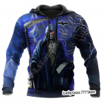 Kevad-s&uuml;gis Meeste Pusad Pusa 3D Prindiga Reaper Skull Ingel Ja Deemon Mees Riietus Mood vabaaja Pullover Kampsun Meeste XXXL