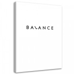 L&otilde;uenditr&uuml;kk Inscription Balance 40x60 must/valge