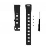 Moodne spordi silikoonpaela k&auml;ev&otilde;ru + t&ouml;&ouml;riist Vivosmartile must