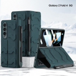 Stylus S pliiatsipesa nahast klappkaas Samsung Galaxy Z Fold 4 5g &uuml;mbrisele koos esiklaaskorpusega 360 t&auml;ielik kaitse (S-pliiatsit pole ) Case and Film