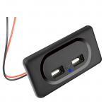 12V Dual USB 3.1 Auto Camper Kiirlaadimine Pistikupesa Pistikupesa Paneelil Kinnitus Telefoni Laadija Paat Haagissuvila Buss Meres&otilde;iduauto RV LM must