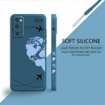 Vedel &uuml;mbris Samsung Galaxy S22 S21 S20 Fe Ultra S10 S9 S8 Plus S10e Note 20 10 Lite Blue Pink Love Lennukitele Maailmakaart Travel Samsung S10