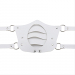 Cosplay Punk Simple Personality Mitmekihiline nahast reguleeritav mask, pidu maskeraad meestele naistele dekoratiivsed maskid silmamask valge