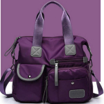 Nailonist k&auml;ekott naiste &otilde;lakott, suur mahutav vabaajakott punane