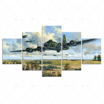 V&auml;ljatr&uuml;kid Plakat Seinakunst Modulaarne l&otilde;uend Lennukipildid Rada Kaasaegne maal Kodu 5 t&uuml;kki Taust Elutoa sisekujundus raamitud 20x35cm*2 20x45cm*2 20x55cm*1