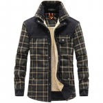 Mood Meeste Ruuduline Puuvillane S&auml;rk Jakcet Talvine soe mantel Karusnaha Parka Paksud mantlid V&auml;lisr&otilde;ivad Joped M