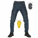 Motocross Racing Denim mootorrattas&otilde;idup&uuml;ksid koos kaitsepadjanditega L