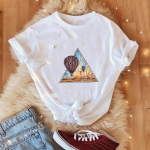 Aasia suurus-prindiga T-riided Suvine lilleline akvarell Trend Stiil Graafiline T-s&auml;rk vabaaja naiste naiste multikas Naiste mood l&uuml;hikeste varrukatega T-s&auml;rk S