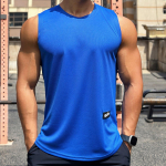 Quick Dry Kulturismi Tankid Meeste Suvine Varrukateta S&auml;rk Meeste J&otilde;usaali Fitness Singlet Stringer Treeningriietus XXL