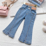 T&uuml;drukute Teksad Kevad S&uuml;gis Uus Korea stiil Laste Denim l&otilde;hki p&uuml;ksid Mood vabaaja t&uuml;drukute teksap&uuml;ksid 90 sinine