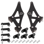 RASTP-Universaalne 5-tolline 7-tolline 10-tolline alumiiniumist auto tagatiib, pagasiruumi v&otilde;idus&otilde;iduauto Sabaspoiler Jalad Kinnitusklambrid Autospoileri tarvikud 5 inch black
