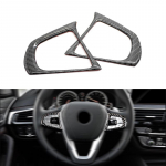 Auto s&uuml;sinikkiust rooliratta nupu katte kleebise &auml;&auml;ris BMW 5. seeria G30 G38 X3 G01 jaoks Type B no color