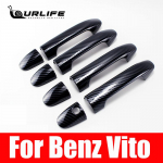 For Mercedes Benz Vito V Class V260 W447 2014-  Carbon Fiber Color handle Protective Cover Door Handle Bowls A