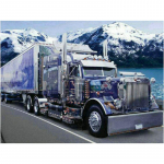 &Uuml;ks 11,8 x 15,7 tolline 5D DIY teemantmaalimise veoauto tikandid ristpistes, tikkimiskomplekt, k&otilde;ik kivist teemantmaalid, k&auml;sitsi kodukaunistamise kingitus Round drill 30x40cm