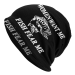 Kalap&uuml;&uuml;k Just Fish It Kapotiga m&uuml;tsid T&auml;nava kudumism&uuml;ts Unisex naistele Soe talv Fisherman Skullies Beanies M&uuml;tsid One Size