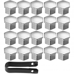 20 t&uuml;kki 19 mm mutriga mutrite korgid poldi katted kuuskant rehvi mutrite katted koos t&ouml;&ouml;riistakomplektiga autodele h&otilde;bedane 20x11x4cm