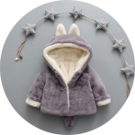 S&uuml;gis- ja talvine laste kampsun imitatsioonist karusnahast Baby Plush paksendatud mantel 5-6 Years hall