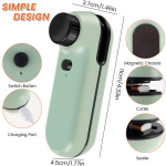 2-&uuml;hes minikoti tihend ja l&otilde;ikur kaasaskantav kuumvaakumtihendi USB-laetav kiibikoti edasitihendaja nupp mini k&auml;eshoitav tihend