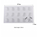 15 Cavity Mini silikoonvahuga koogivorm poole sidruniga silikoonvormiga kooki kaunistav k&uuml;psetusn&otilde;u