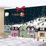 J&otilde;ulud tr&uuml;kitud pol&uuml;estrist seinavaibast seinaripp elutoa magamistoaga &uuml;histoa sisekujunduse jaoks Kodukaunistus Rand 95x73cm