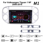 Volkswagen Tiguan 1 NF 2006-2016 jaoks koos nupu nupuga Android autoraadio multimeediumipleier Navigatsioon stereo GPS 2 Din Carplay 2+32GB 1+16GB