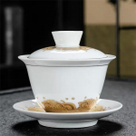 Jingdezheni portselanist Kung Fu Gaiwani loominguline kontori teetass keraamiline teekauss kaanega Travel Kaunid lihtsad veekeetja joogin&otilde;ud