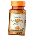 C-vitamiin bioflavonoidide ja kibuvitsamarjadega, Puritan's Pride 100 kapslit (36367176) 100caplets