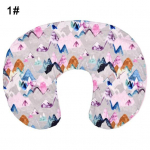 U-kujuline lilleline elastne rasedatele lastele rinnaga toitmine imetav padja &uuml;mbris 1#