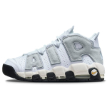 Nike Air More Uptempo 96 Puhta plaatina ja hundihalli v&auml;rvi meeste tossud Valge P&auml;ikesep&otilde;letuse v&auml;rvi DZ4516-100 45 gray