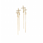 ANENJERY Niche Cross Star Tassel Stud k&otilde;rvar&otilde;ngad naistele Sweet Entry Lux k&otilde;rvar&otilde;ngas pikk k&otilde;rvar&otilde;ngas ehe kingitus h&otilde;be