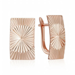 Ruudukujulised l&auml;ikivad reljeefsed inglise lukuga k&otilde;rvar&otilde;ngad Trendikas kullav&auml;rvi naiste ehted