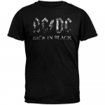 Ac Dc Back In Black Foil Logo T-s&auml;rk S