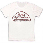 RickS Cafe Americain 40S Film Noir Retro Vintage Hipster Unisex T-s&auml;rk S