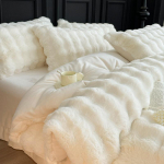 Kerge luksuslik tippklassi k&uuml;&uuml;liku samet neljaosaline talvine paksendatud soe kahepoolne sametpiim sametine tekikate antistaatiline voodipesu Sheet type 4PCS