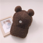 Lambavillane pesapallim&uuml;ts naiste talvekorea stiilis armas karvapalli k&otilde;rvam&uuml;ts Kawaii soe metsik pl&uuml;&uuml;s pesapallim&uuml;ts Hip-hop m&uuml;ts 56-58cm valge