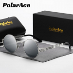 PolarAce Unisex &Uuml;mmargused Metallist Polariseeritud V&auml;lis&otilde;hu S&otilde;idu Moe P&auml;ikeseprillid, UV400 kuld/hall