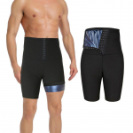 Sauna higip&uuml;ksid meestele Hot Thermo Salendavad l&uuml;hikesed p&uuml;ksid Treening Retuusid Kaalulangus Fitness Kitsad p&uuml;ksid Polymer Body Shaper Saunakost&uuml;&uuml;m 2XL/3XL sinine/must