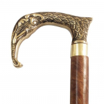 Sheesham Wood jalutuskepp messingist k&auml;epidemega 91,44 cm