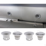 2 komplekti universaalse &otilde;huklapi adapteri t&auml;ispuhutava paadi parvepaat kajaki kanuu varuosad