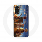 Coque pour Xiaomi Redmi Note 11 4G Tanjiro Inosuke et Zenitsu Demon Slayer Kimetsu no Yaiba Anime Manga