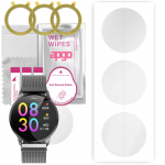 3x apgo Hydrogel Screen Protector for Media-tech Active Band Geneva, Hydrogel Film, with positioning layer easy installation