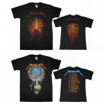 Metallica B&auml;ndi s&auml;rk Metallica Rib Cage Metallica Request Tour 2014 Unisex T-s&auml;rk S